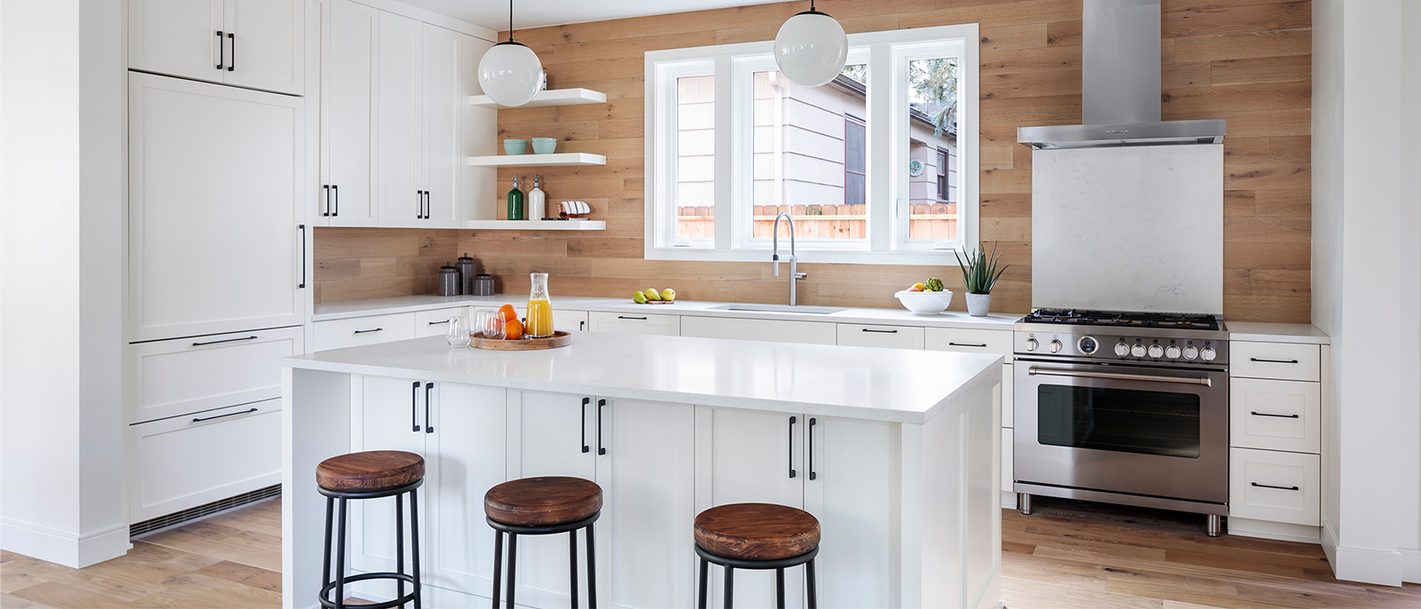 Kitchen With Island And Breakfast Bar